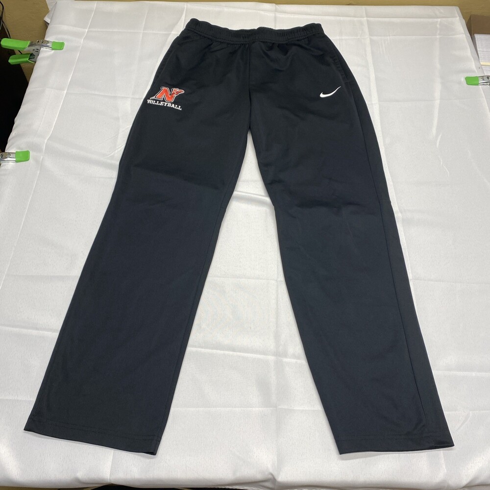 Nike Dri-Fit Nebraska Volleyball Black Athletic Pants Track Sweatpants Large